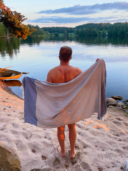 hamam-pyyhe, GILI, kirkas sininen