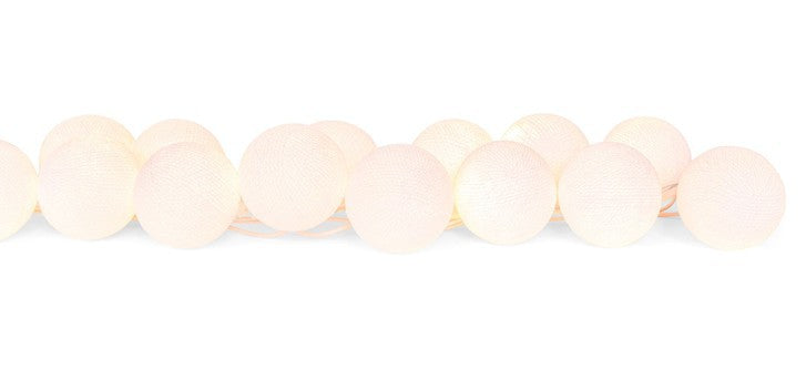 Happy Lights -pallovalosarja, valkoinen, 20 palloa LED