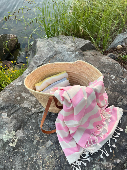 hamam-pyyhe, ARUBA, vaaleanpunainen/hiekka