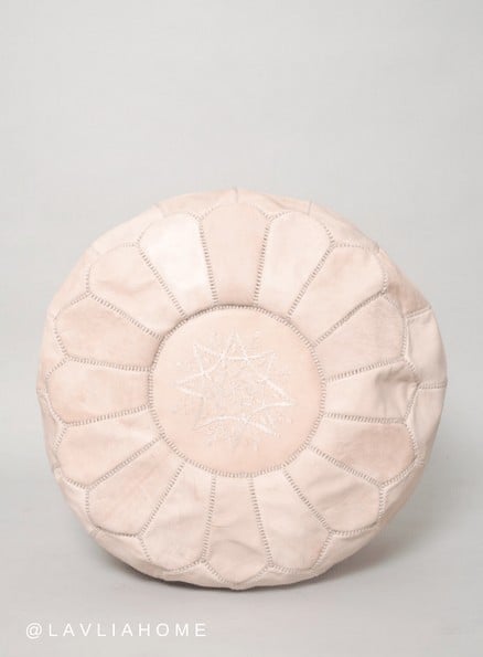 Pouf // marokkolainen nahkarahi, nude